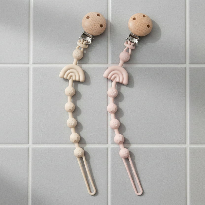 2pcs Silicone Pacifier Clips