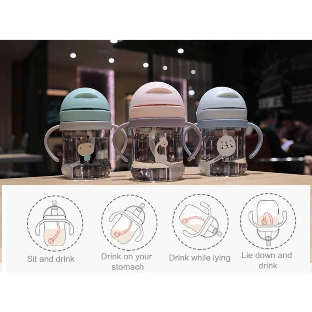 Leak-Proof Cartoon Animal Sippy Cup 300ml