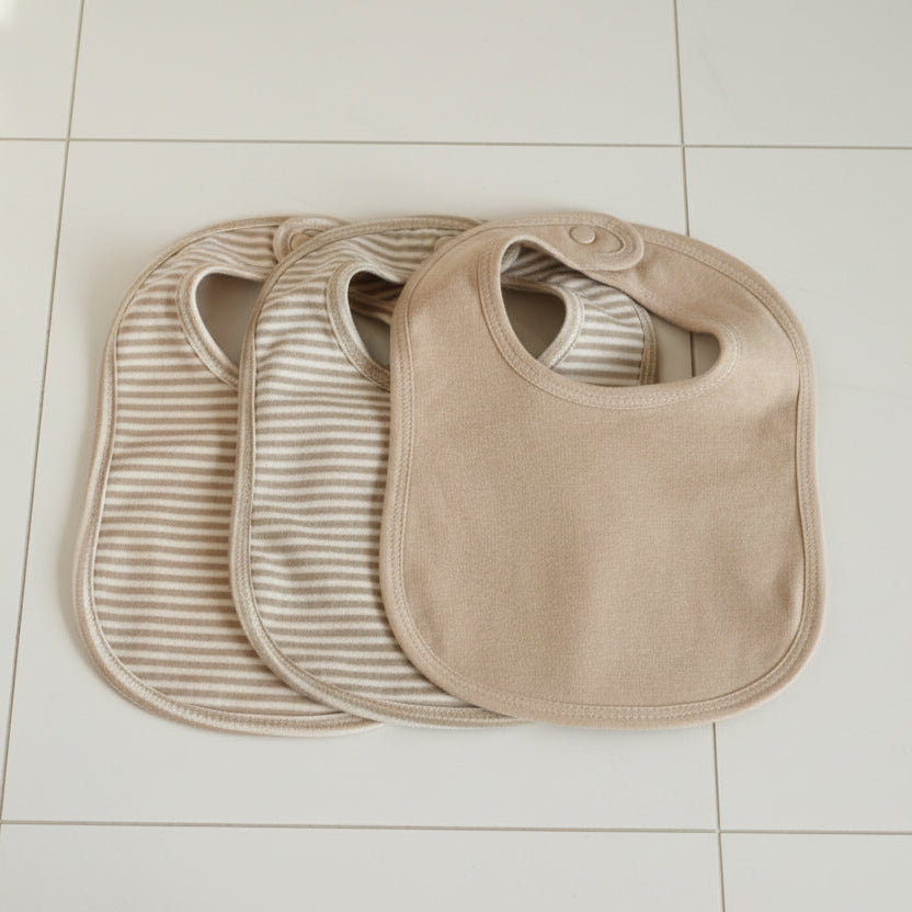 Popom 3 Piece Newborn Baby Bibs