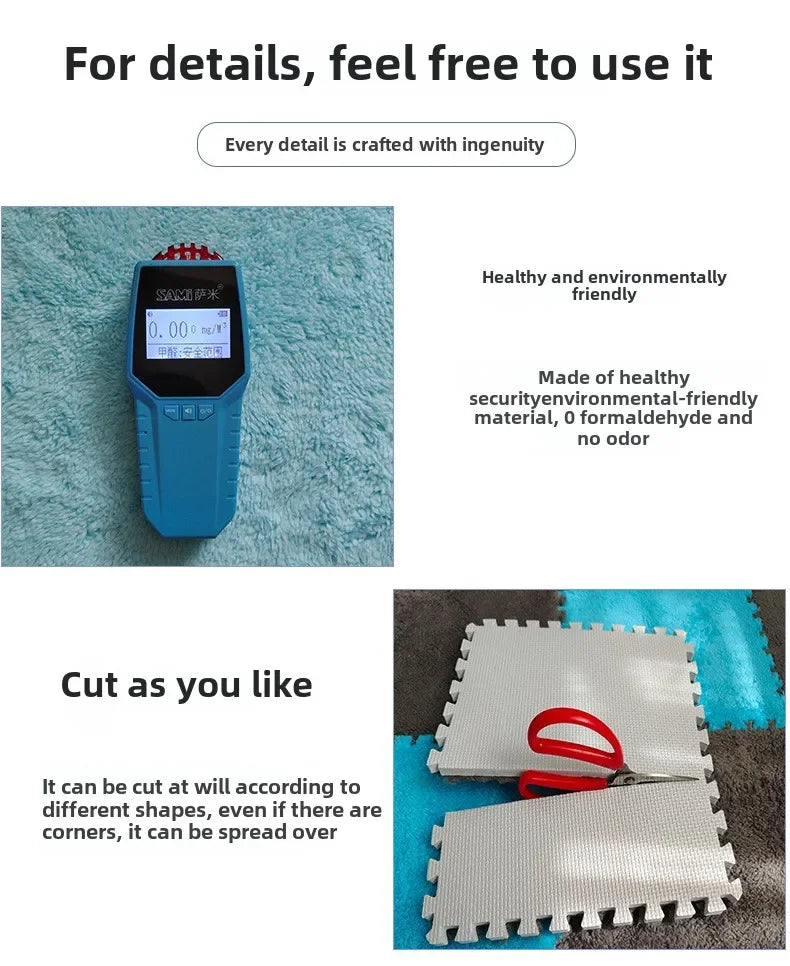 4-20 PCS Baby Plush Activity Play Mat