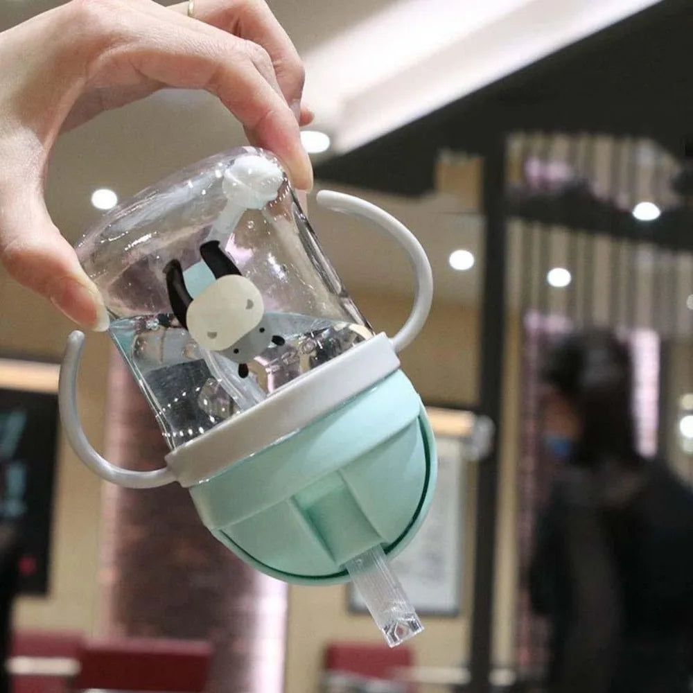 Leak-Proof Cartoon Animal Sippy Cup 300ml