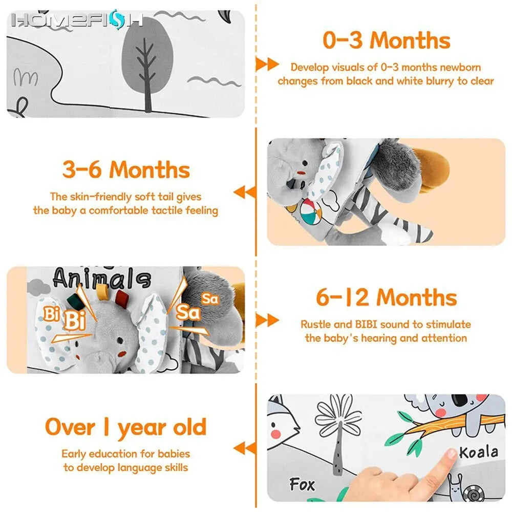 Soft Baby Books 3D Touch